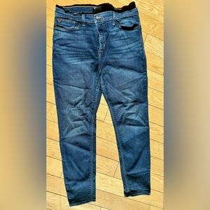 HUDSON Natalie Mid-Rise Ankle Super Skinny Jeans Size 33  Blue Wash